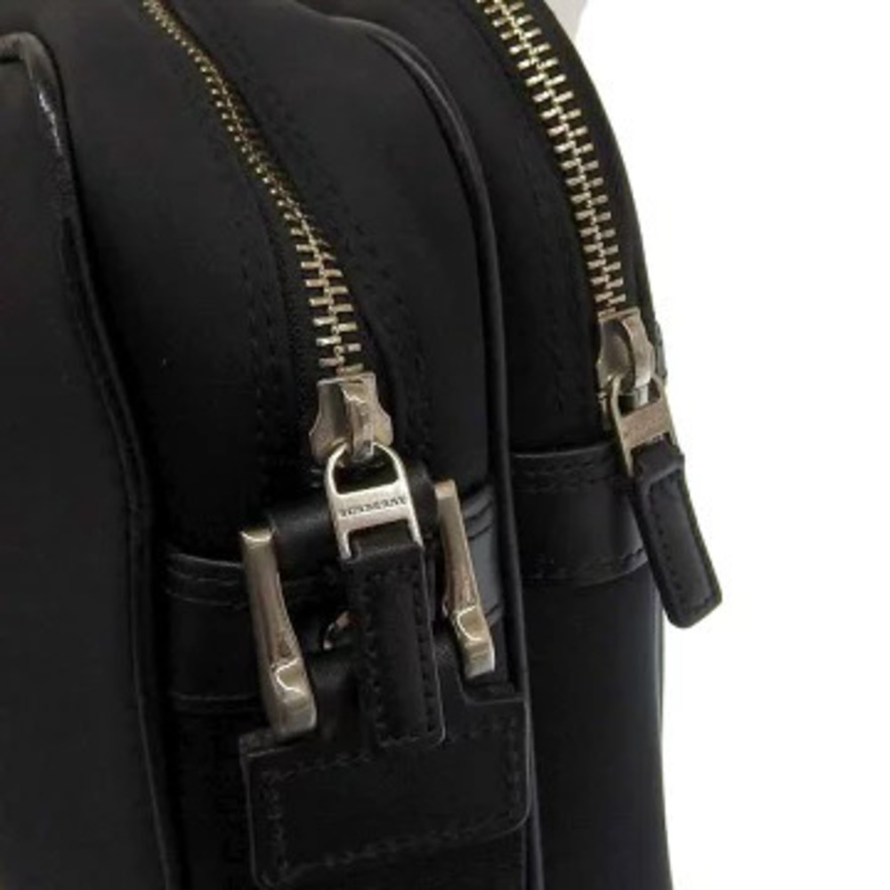 Burberry Double Zipper Shoulder Bag Black - Picture 8 of 9